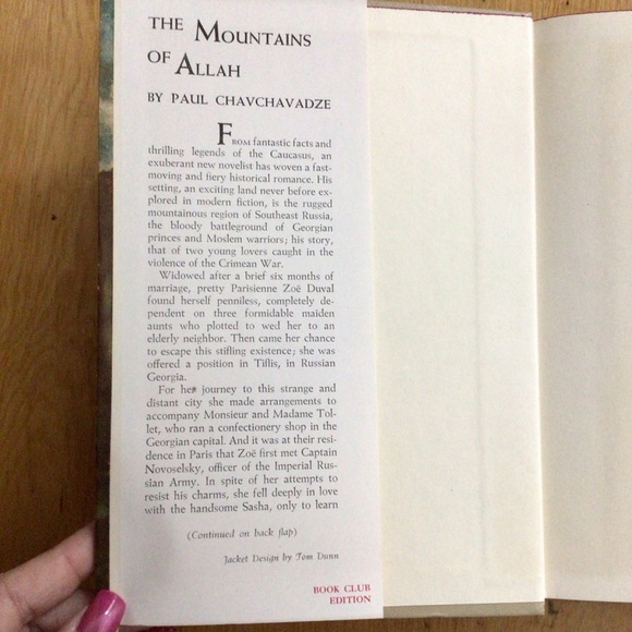 The Mountains of Allah by Paul Chavchavadze Vintage Hardcover Book - Picture 2 of 7